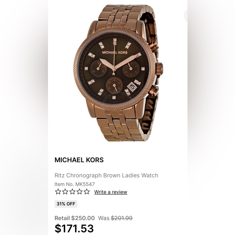 MICHAEL KORS BUNDLE OF THREE LADIES OVERSIZED FACE CHRONOGRAPH WATCHES. - Picture 11 of 13